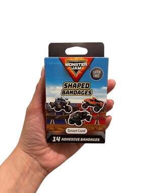 3 pack bundle Monster Jam Shaped Adhesive Bandages, 14 Count